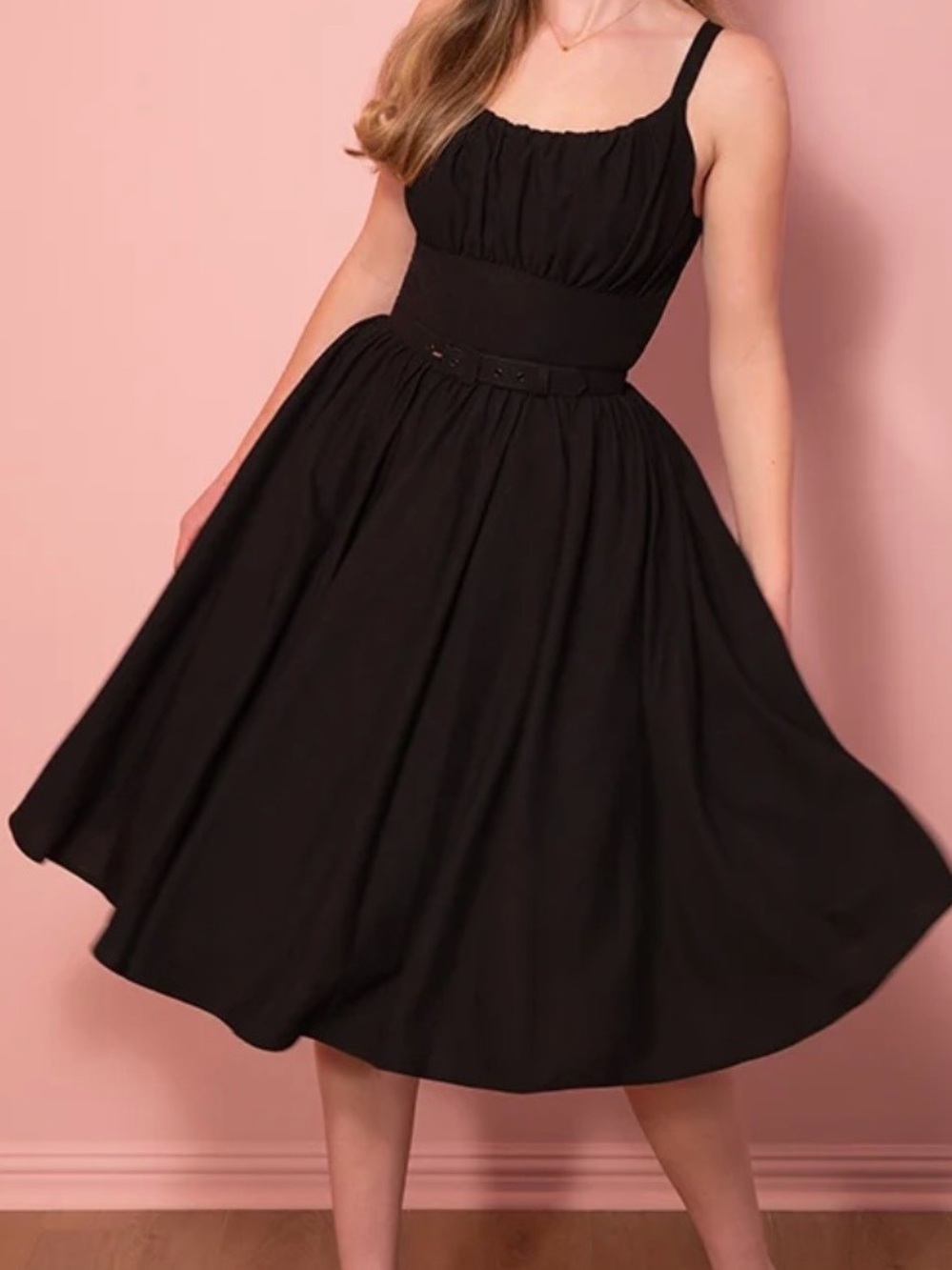 Vixen by Micheline Pitt Ingenue Black Dress Size Medium